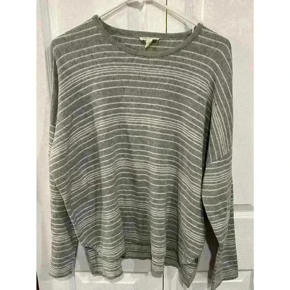 Eileen Fisher Boxy Pullover Sweater Sz Medium 100% Organic Cotton